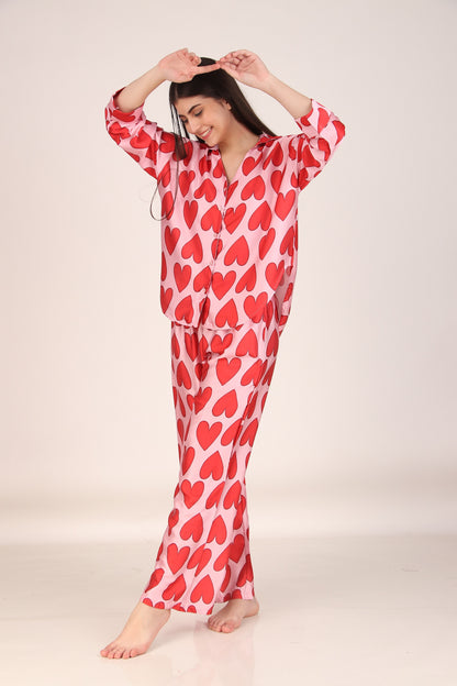 All Hearts Oversized PJ Set | Masha at Broadway
