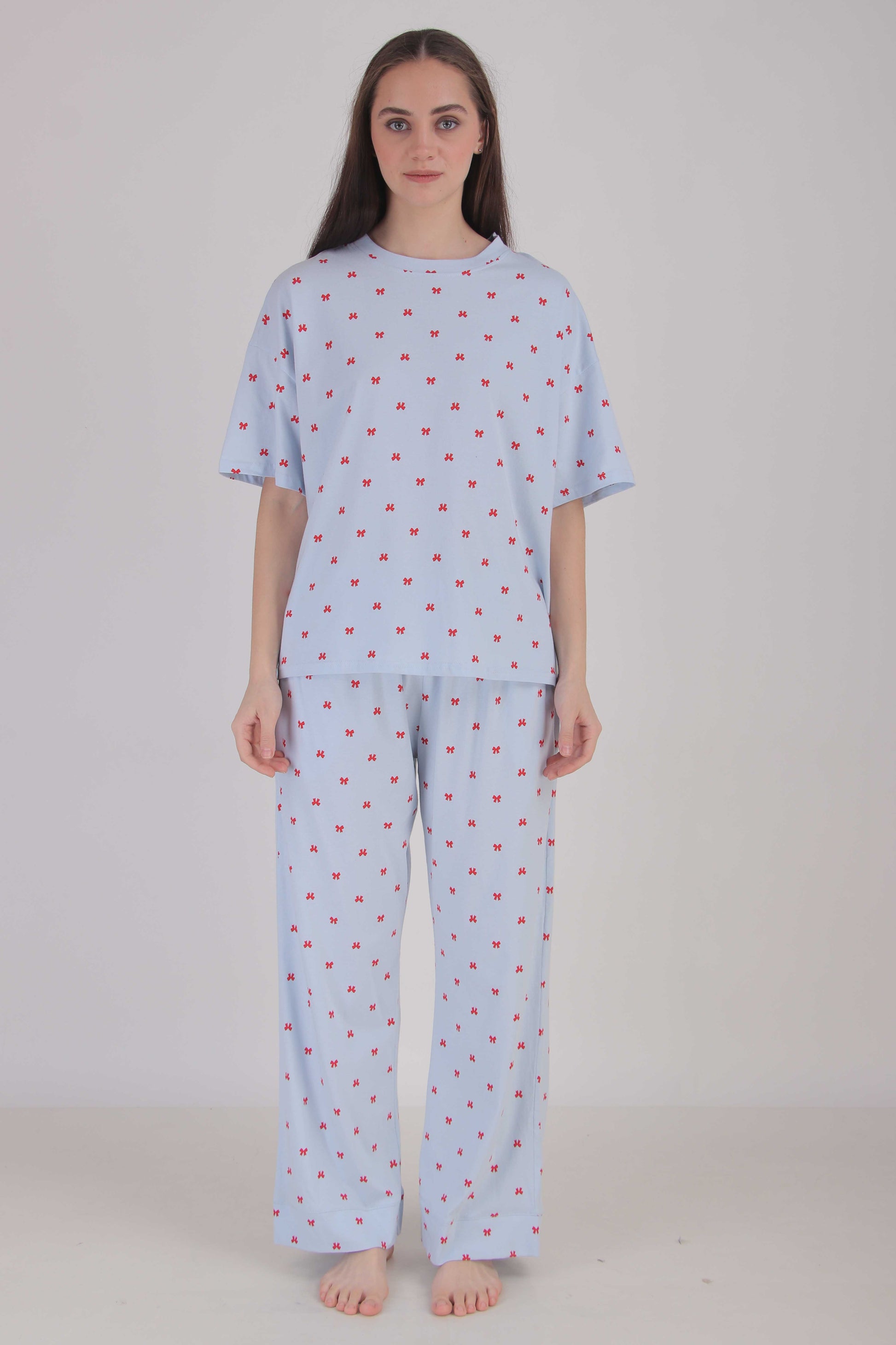 Bow Me Over Oversized PJ Set | Masha at Broadway