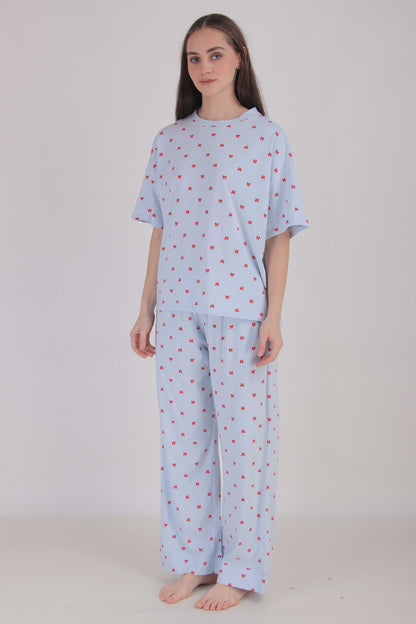 Bow Me Over Oversized PJ Set | Masha at Broadway