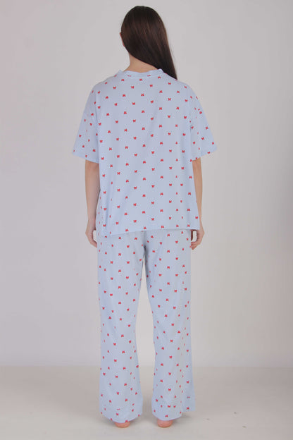 Bow Me Over Oversized PJ Set | Masha at Broadway