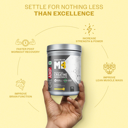 MuscleBlaze Creatine Monohydrate CreAMP , Citrus Blast, 320g | MuscleBlaze at Broadway
