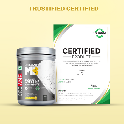 MuscleBlaze Creatine Monohydrate CreAMP , Citrus Blast, 320g | MuscleBlaze at Broadway