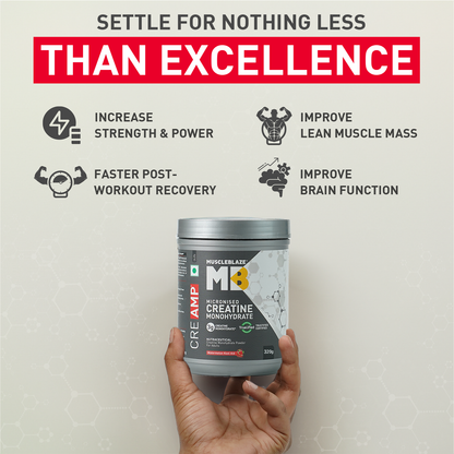 MuscleBlaze Creatine Monohydrate CreAMP, Watermelon Kool Aid | MuscleBlaze at Broadway