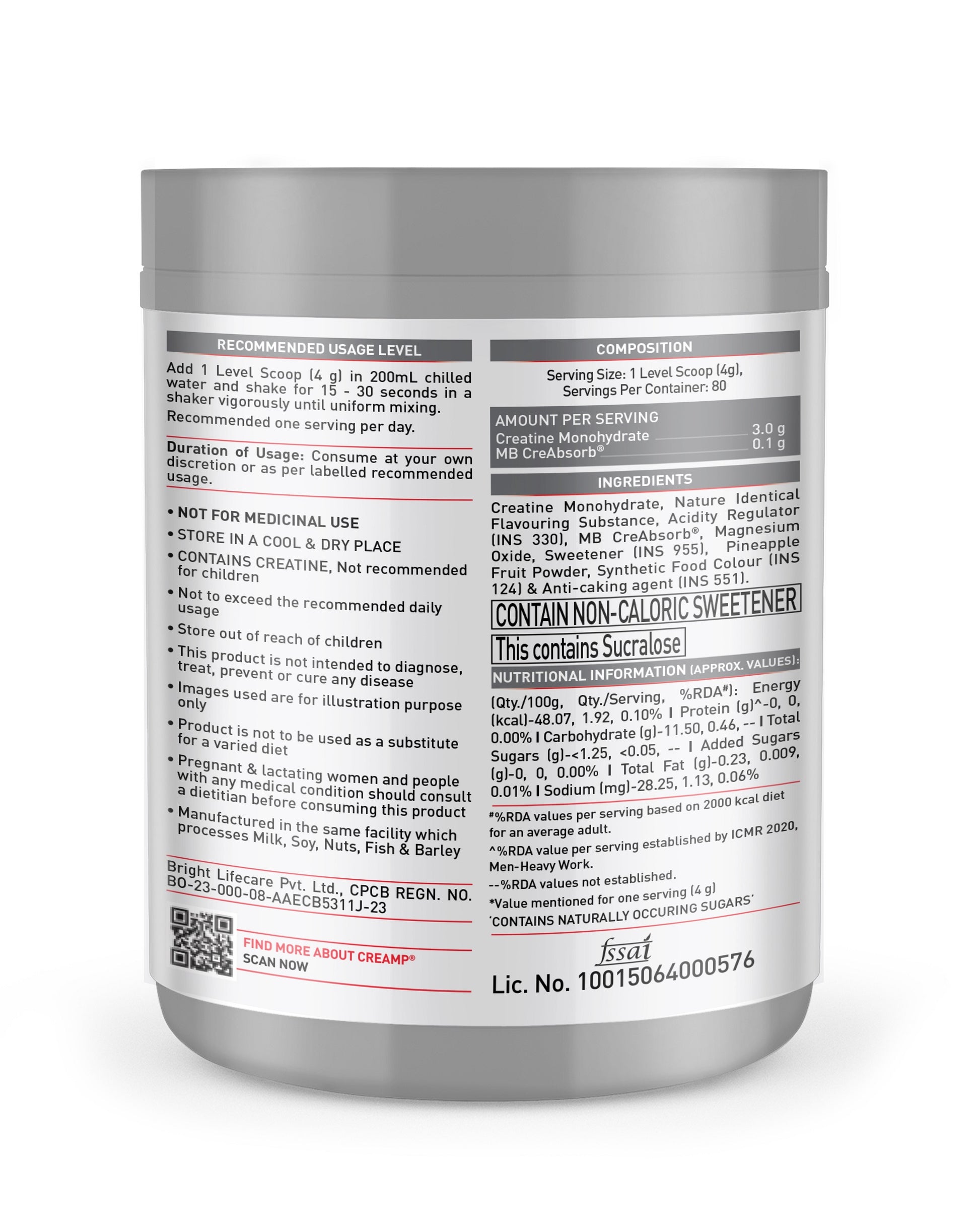 MuscleBlaze Creatine Monohydrate CreAMP, Watermelon Kool Aid | MuscleBlaze at Broadway