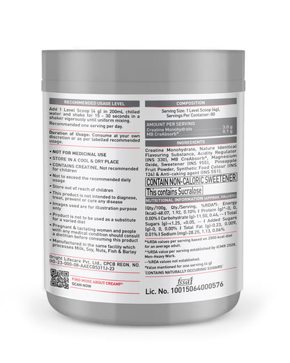 MuscleBlaze Creatine Monohydrate CreAMP, Watermelon Kool Aid | MuscleBlaze at Broadway