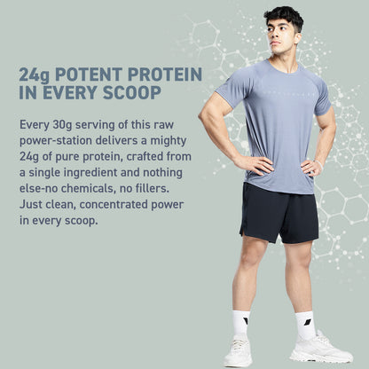 MuscleBlaze 100% Clean Raw Whey Protein Isolate, Unflavoured, 1kg