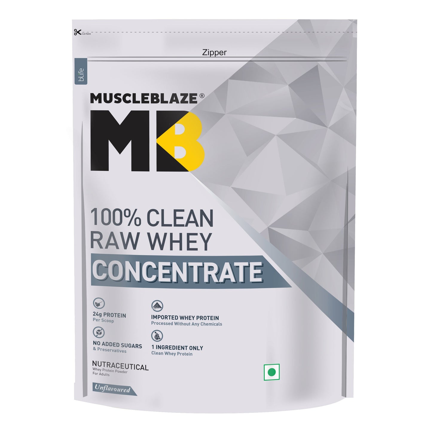 MuscleBlaze 100% Clean Raw Whey Protein Concentrate | MuscleBlaze at Broadway