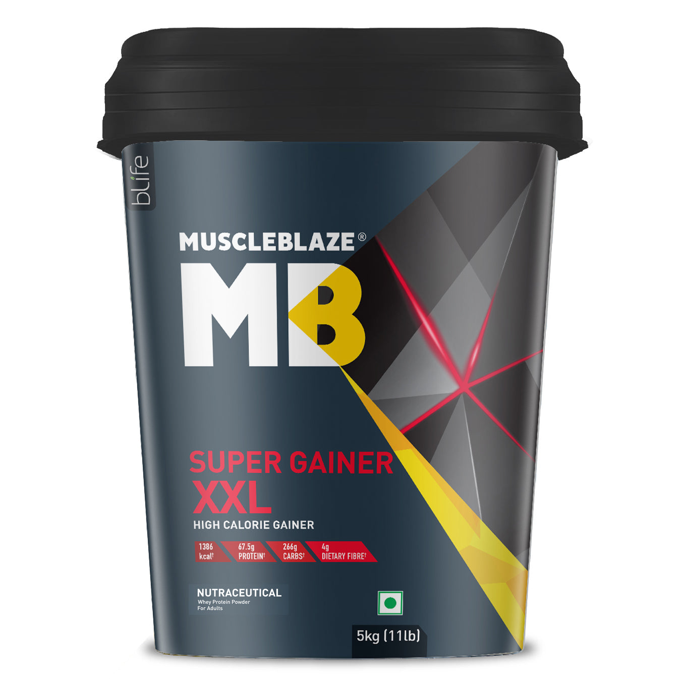 MuscleBlaze Super Gainer XXL, Chocolate, 5kg