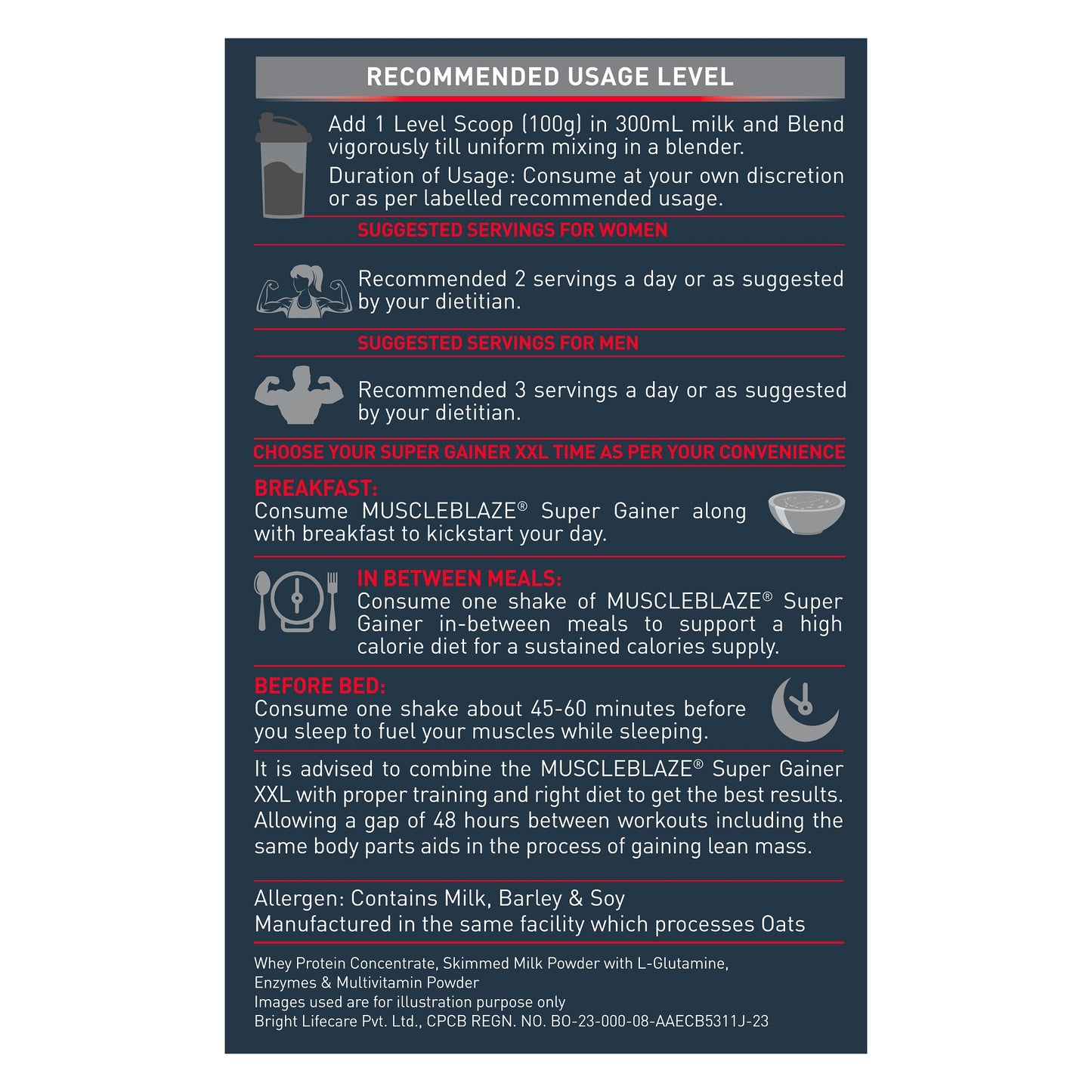 MuscleBlaze Super Gainer XXL, Chocolate, 5kg