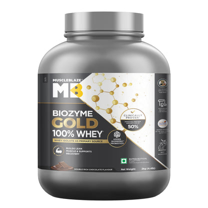 MuscleBlaze Biozyme Gold 100% Whey Protein | Double Rich Chocolate | MuscleBlaze at Broadway