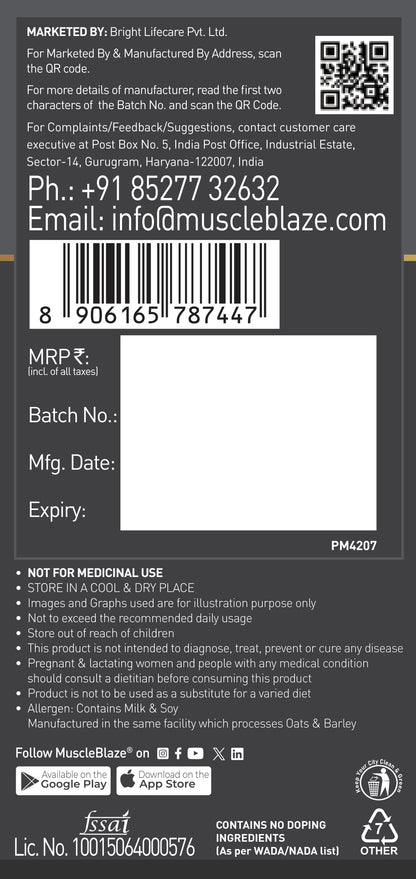 MuscleBlaze Biozyme Gold 100% Whey Protein (Double Rich Chocolate, 1kg / 2.2 lb)