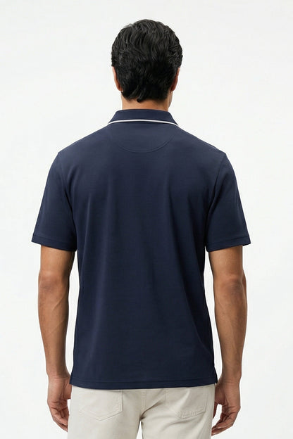 Zip Collar Polo T-Shirt