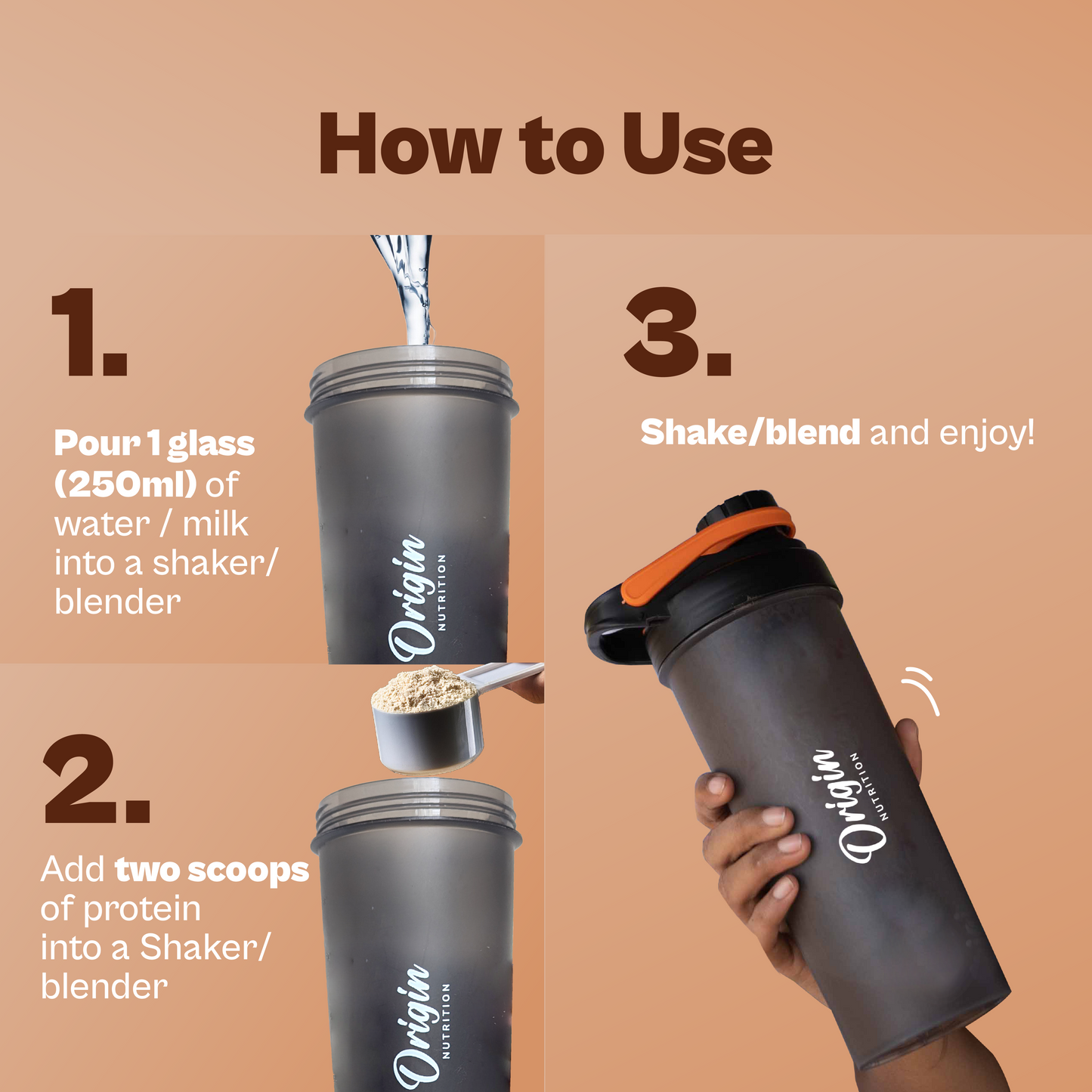 Origin Nutrition Daily Plant Protein  Filter Coffee