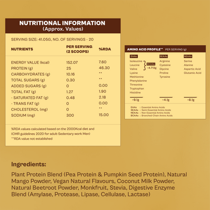 Origin Nutrition Daily Plant Protein  Mango Mania