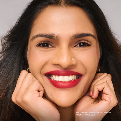 Poonam (Cool Red) - Satin Soft Lip Crème