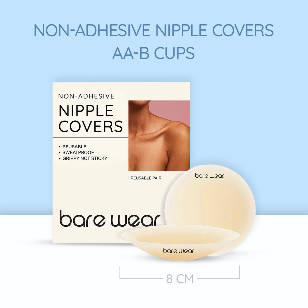 Non-Adhesive Reusable Nipple Covers (8 cm) | Bare Wear at Broadway