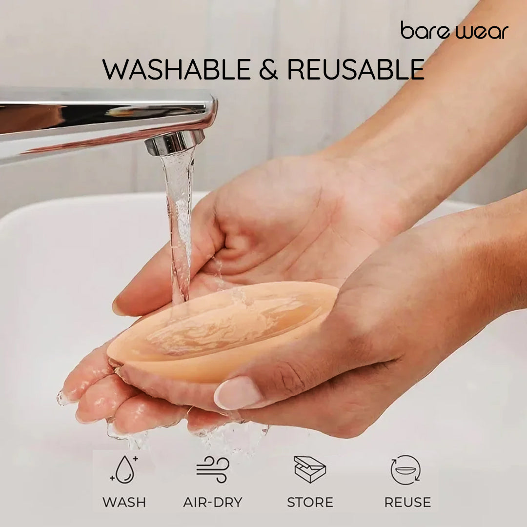 Non-Adhesive Reusable Nipple Covers + (10 cm) | Bare Wear at Broadway