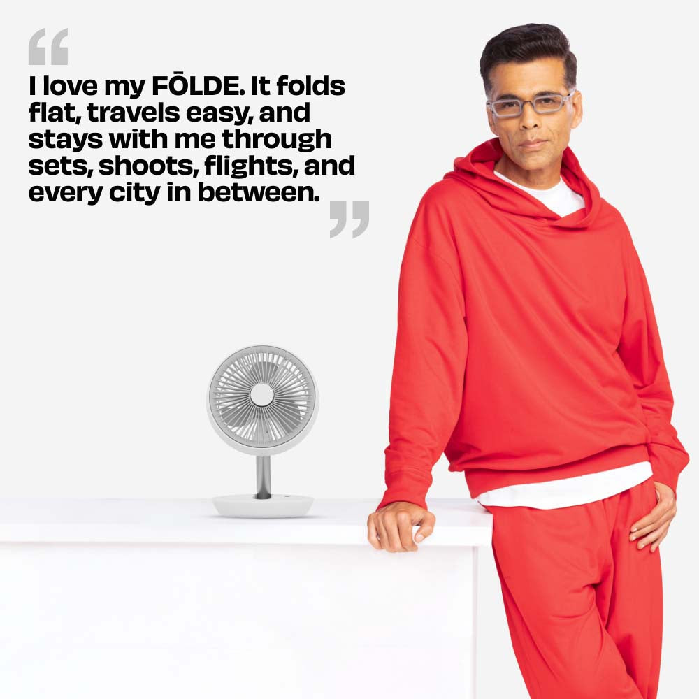 FOLDE v2 | All Day Wireless Rechargeable Folding Fan