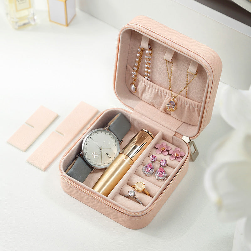 Travel Jewelry Organizer Case - Compact Storage Box for Rings, Earrings, and Necklaces | Just Lil Things at Broadway