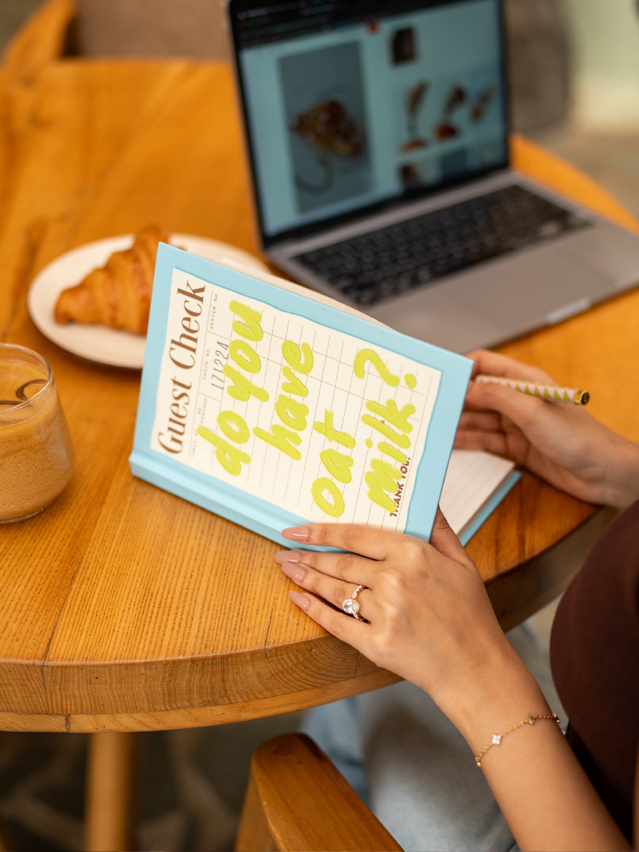 Oat Milk | A5 Hardcover Notebook | Aligning Dots at Broadway