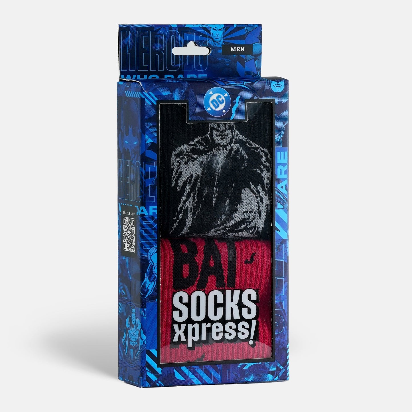Men's Justice League Batman Crew Socks