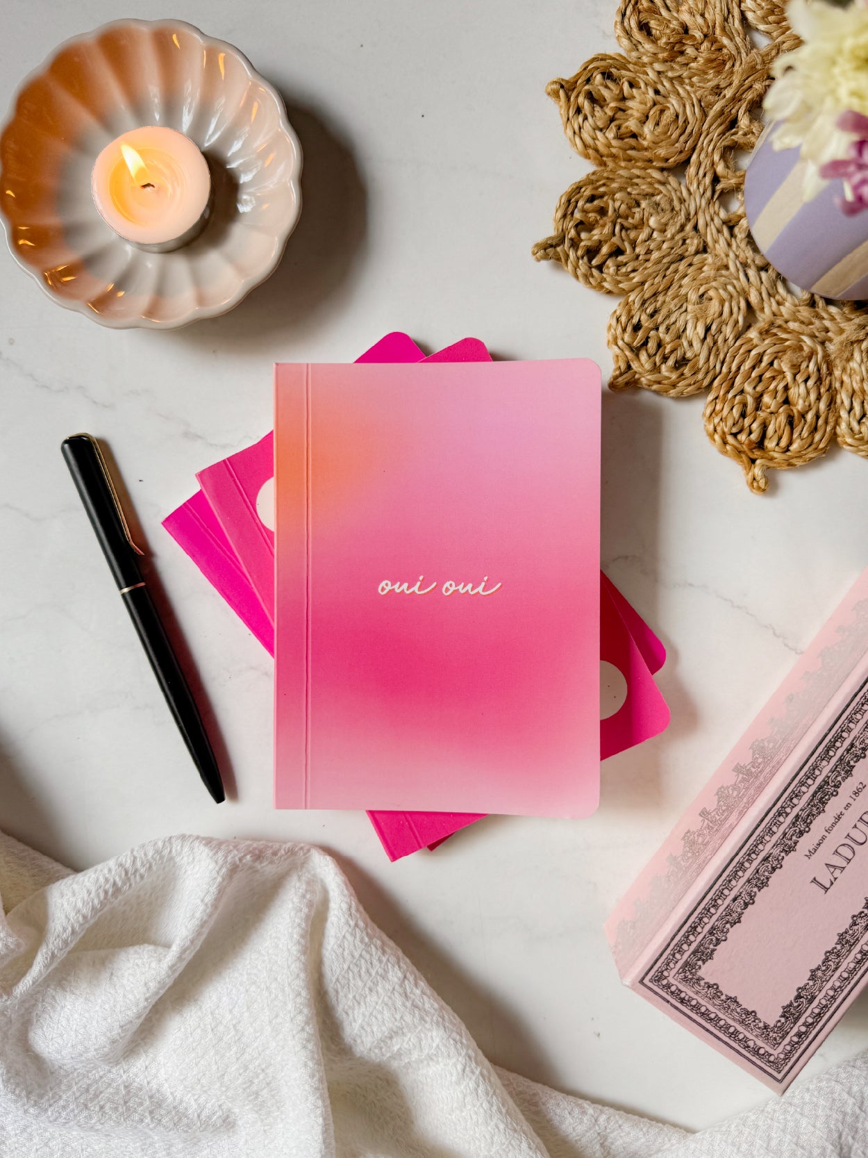 Oui Oui | A6 Pocket Notebook | Aligning Dots at Broadway