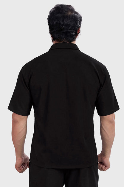 Off Duty Oversized Shirt Black