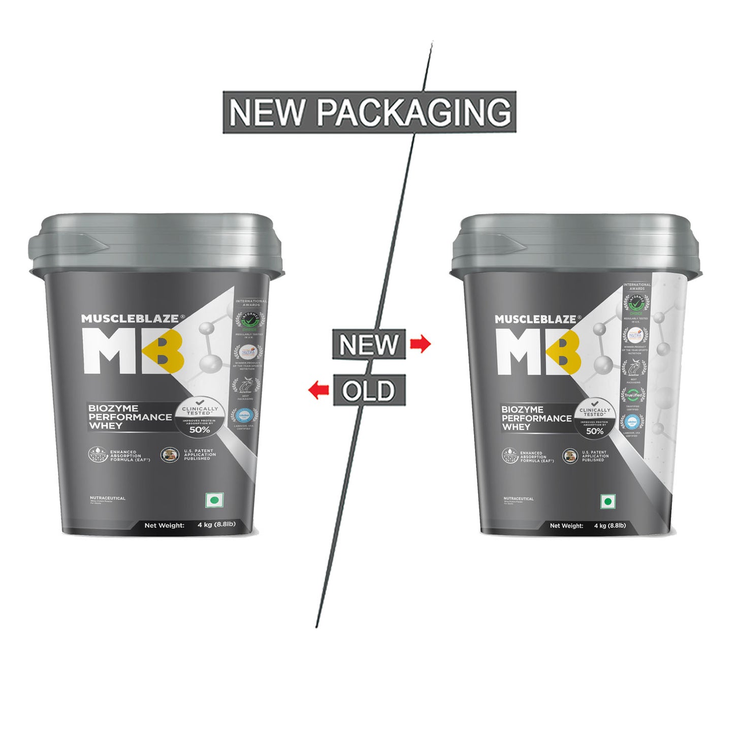 MuscleBlaze Biozyme Performance Whey Protein, Rich Chocolate, 4kg