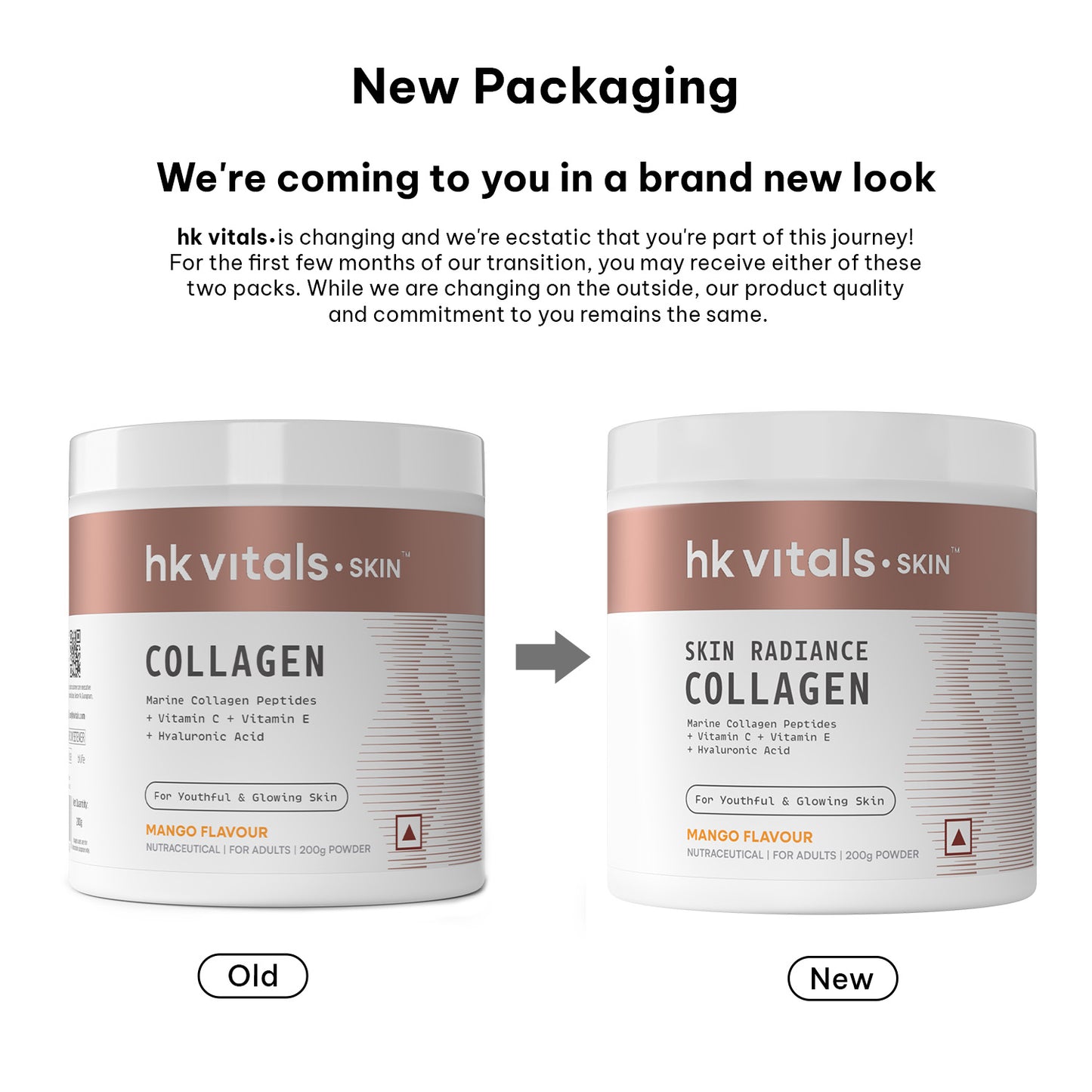 HealthKart hk vitals Marine Collagen Supplement (200g) | Vitamin C, E, Sodium Hyaluronate | HK Vitals at Broadway