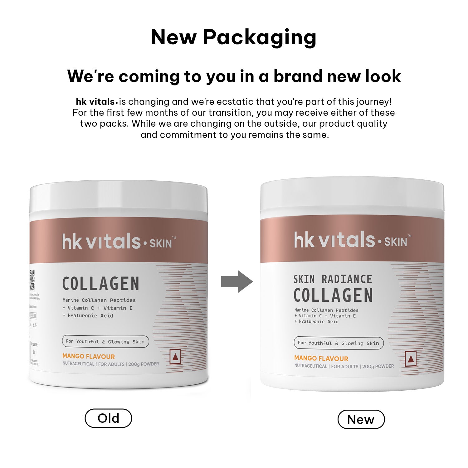 HealthKart hk vitals Marine Collagen Supplement (200g) | Vitamin C, E, Sodium Hyaluronate | HK Vitals at Broadway