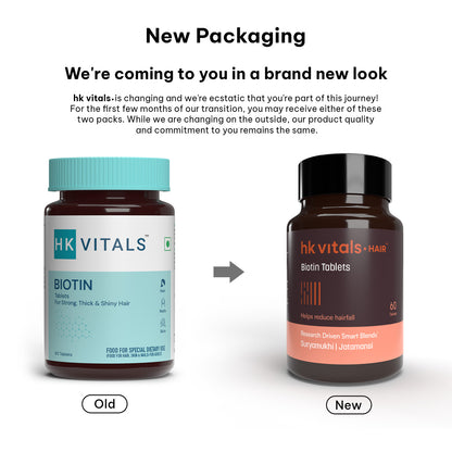 HealthKart HK Vitals Biotin, High Strength Supplement for Hair Growth, Skin & Nails Health (60 No) | HK Vitals at Broadway