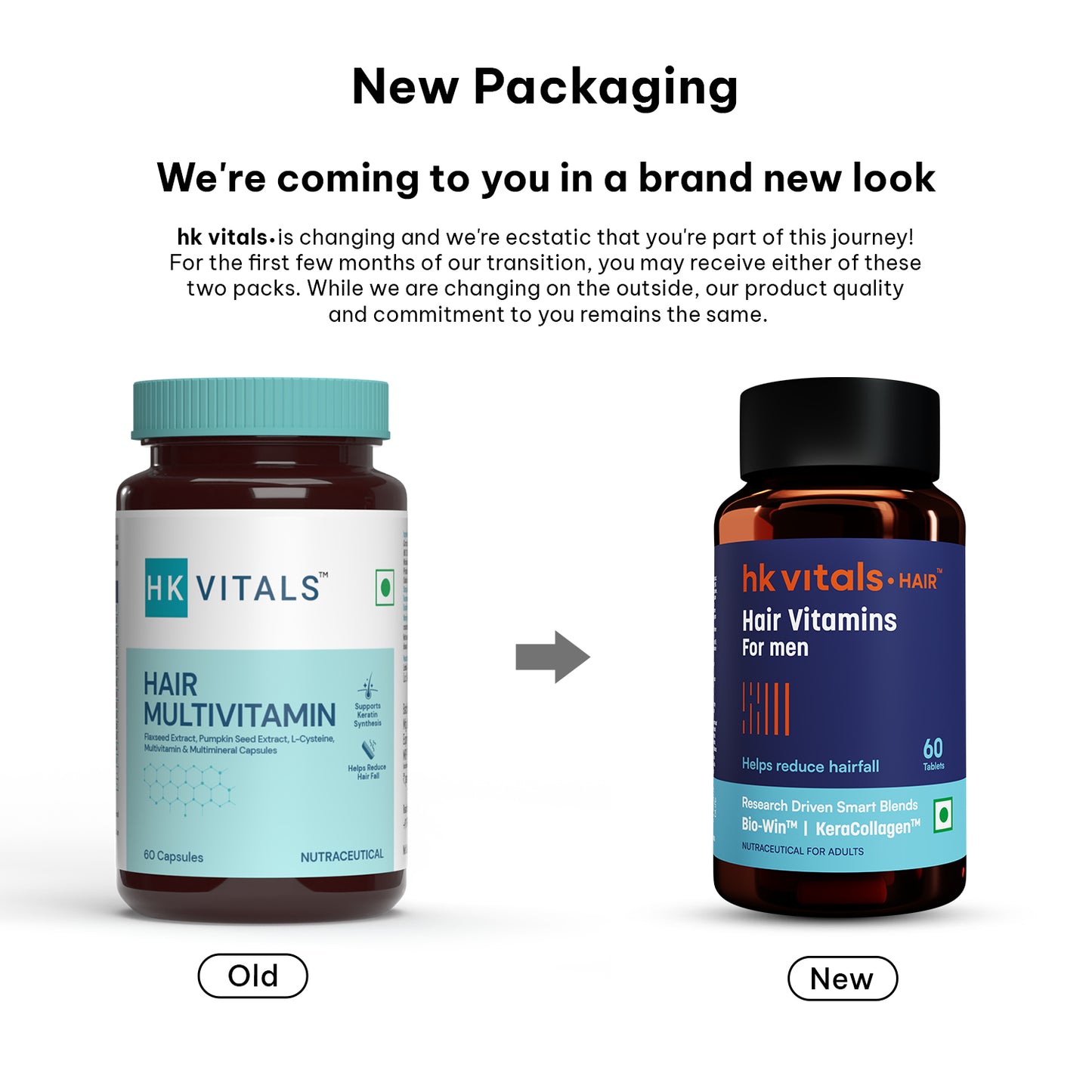 HealthKart HK Vitals Hair Vitamins for Men, 60 tablets | HK Vitals at Broadway