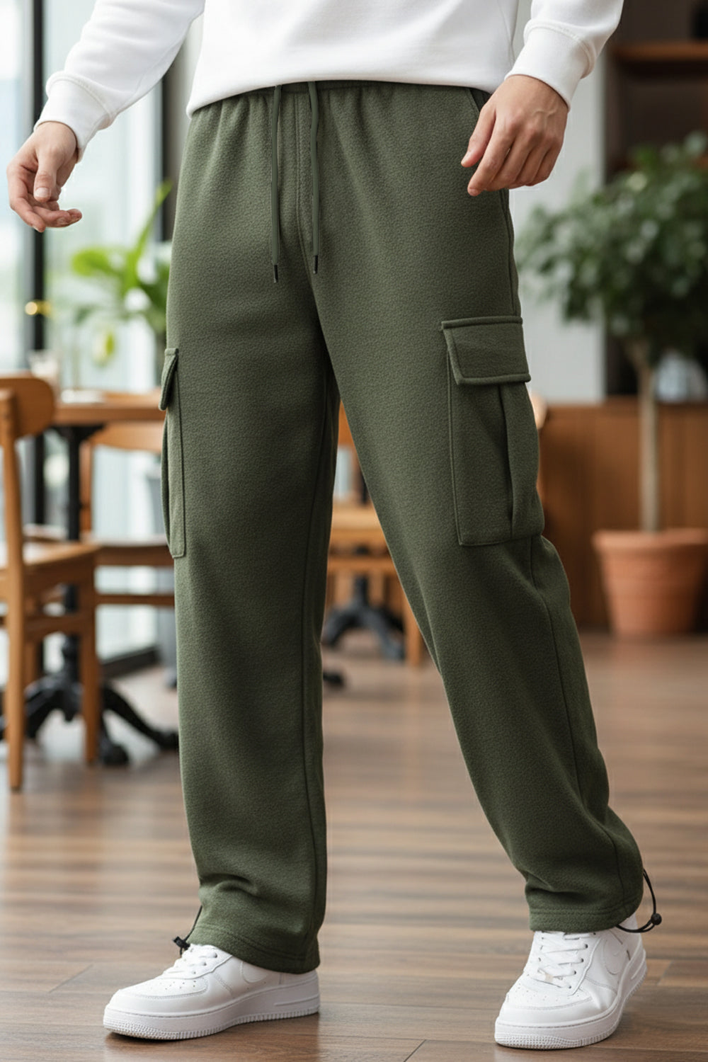 Relaxed Fit Cargo Joggers