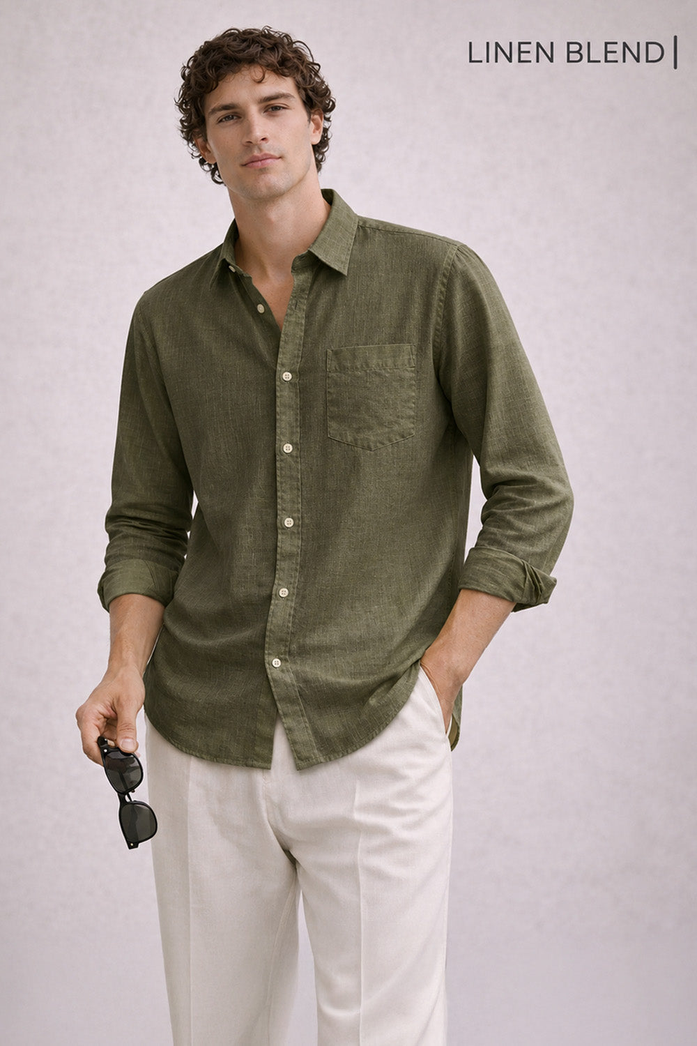Signature Linen Cotton Blend Shirt