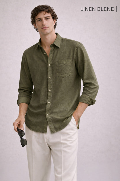 Signature Linen Cotton Blend Shirt