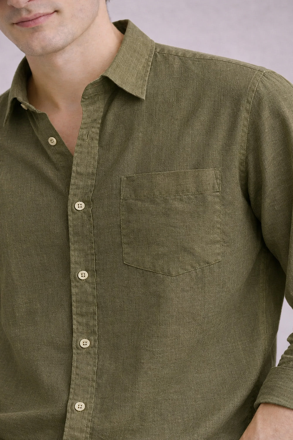 Signature Linen Cotton Blend Shirt