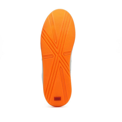 Orange Leather Low Top Sneaker