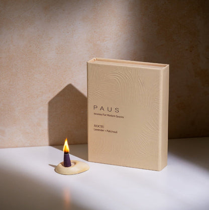 NOCTE | Lavender + Patchouli mood-enhancing incense cones | Mood: Calm, Unwind, Sleep-adjacent