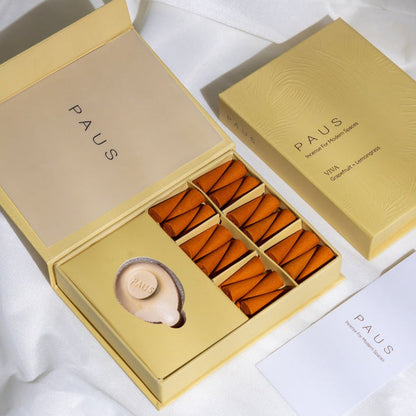 VIVA | Grapefruit + Lemongrass mood-enhancing incense cones | Mood: Energy, Joy, Uplift