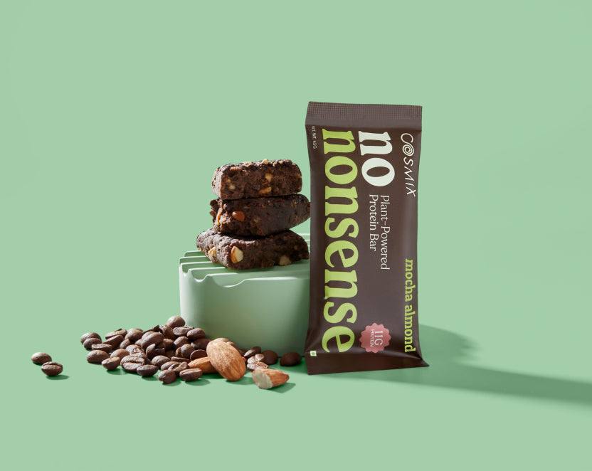 No-Nonsense Protein Bar - Mocha Almond | Pack of 6 | 270g | COSMIX at Broadway