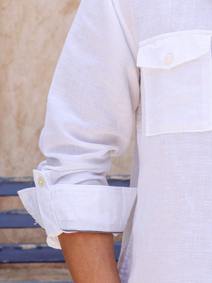 Kingdom of White-Unisex-Topwear-Shirts-Casual Shirts-White--42