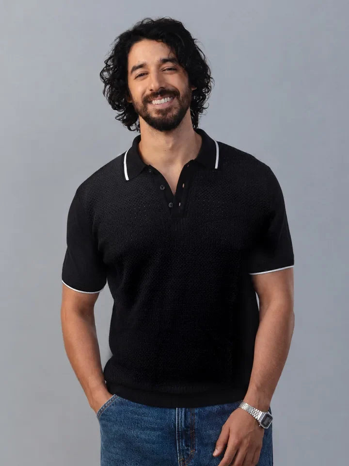 Script 100% Cotton Polo Tshirt