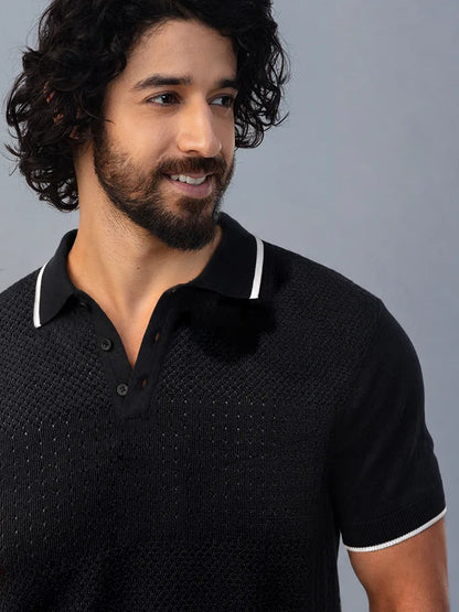 Script 100% Cotton Polo Tshirt