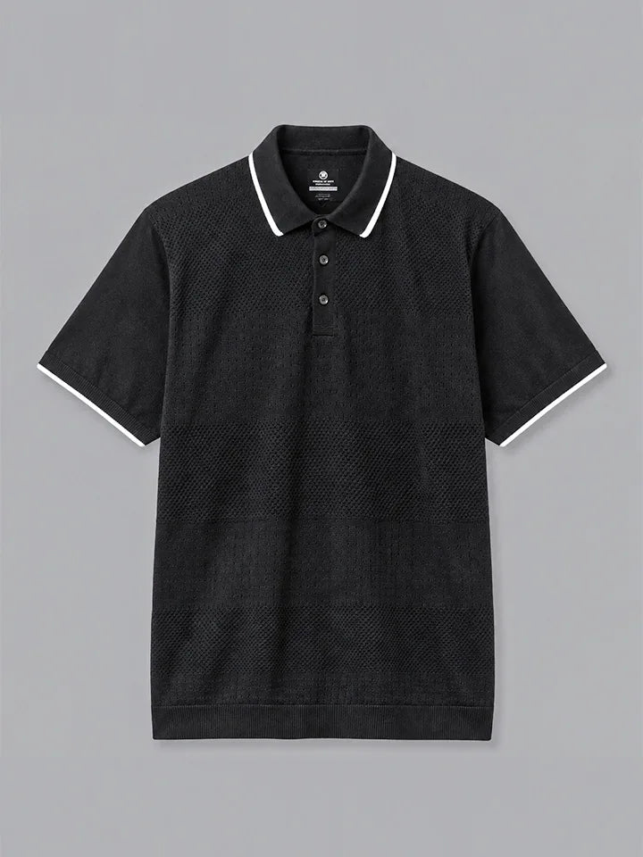 Script 100% Cotton Polo Tshirt