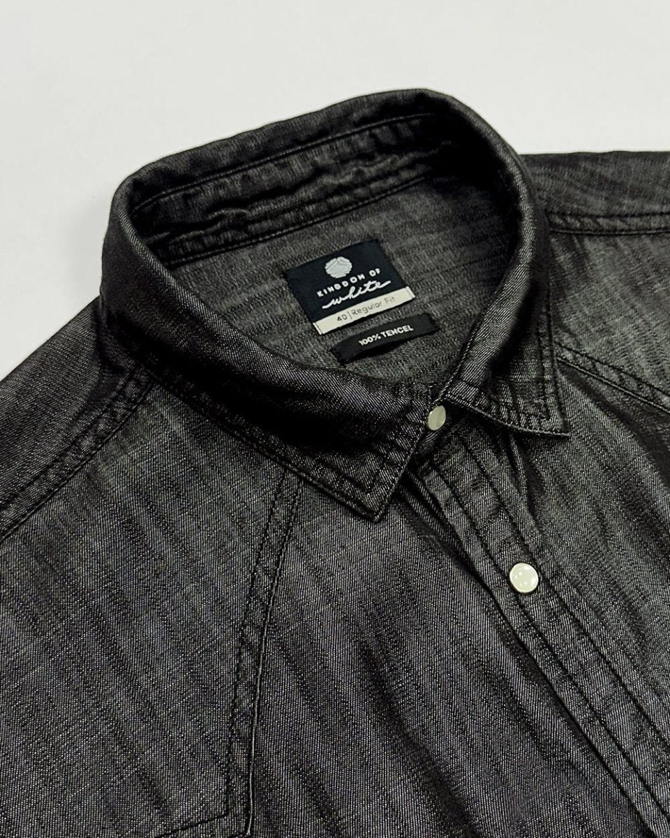 Carbon 100% Tencel Black Shirt