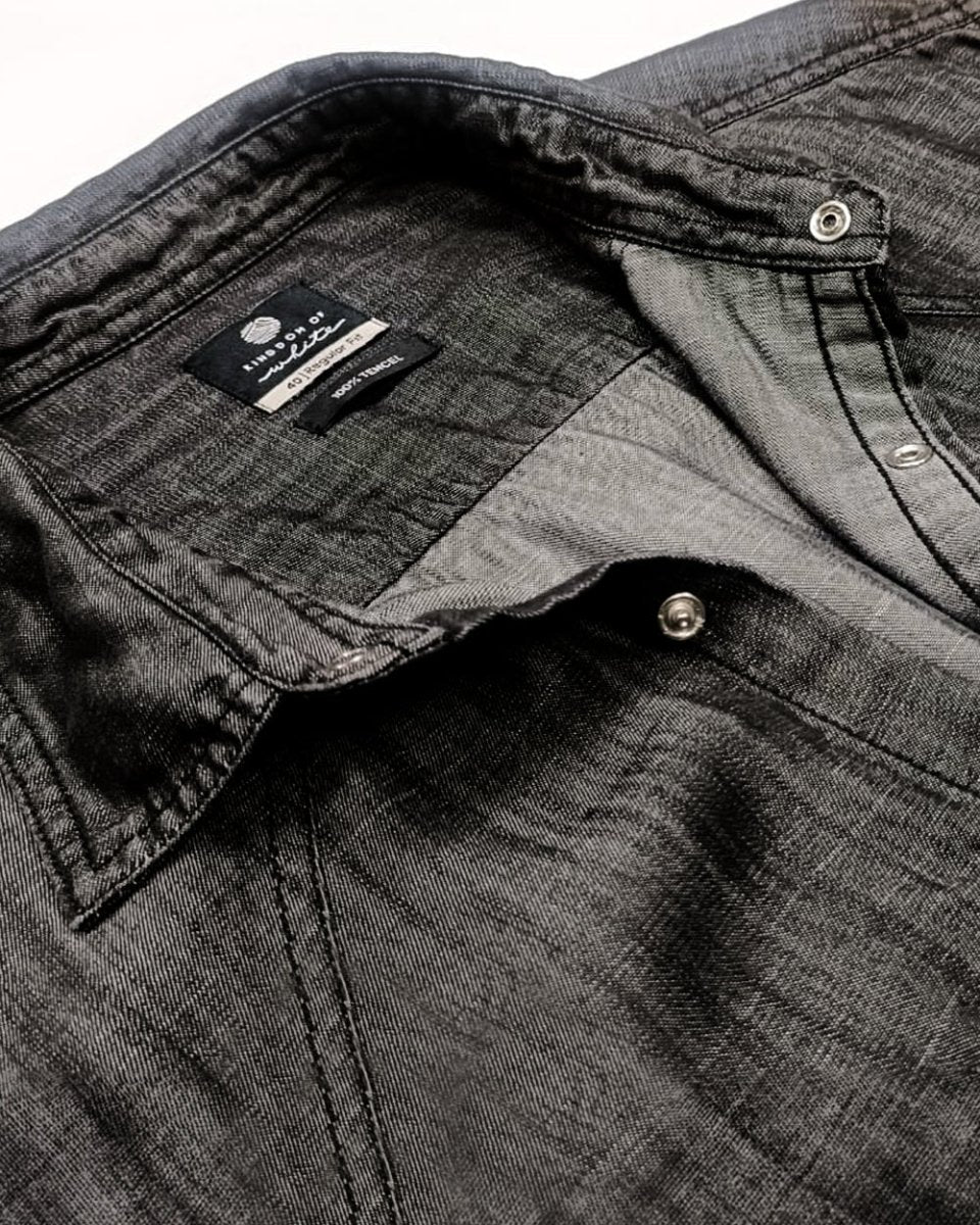 Carbon 100% Tencel Black Shirt