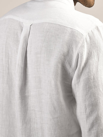 Hampstead 100% European Linen Shirt | Kingdom Of White at Broadway