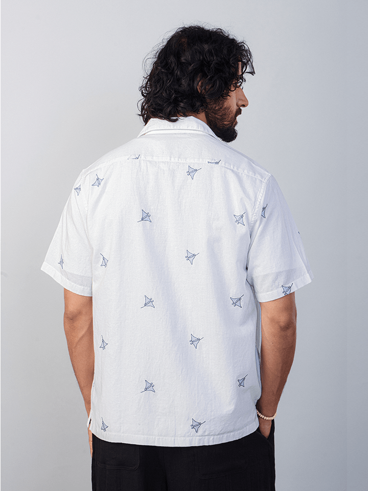 Mare EmbroideredÂ Cotton Linen Shirt