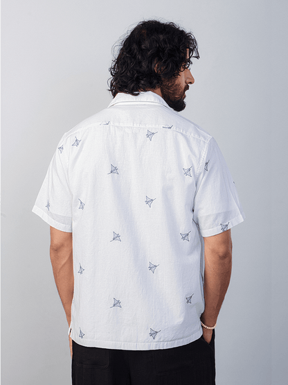 Mare EmbroideredÂ Cotton Linen Shirt