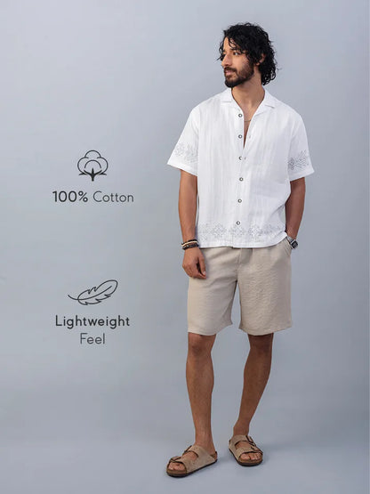 Mykonos 100% Cotton Printed Shirt